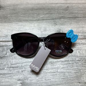 NYS Colllection Women’s Blue Ribbon 100 UV Protection Sunglasses Black NWT